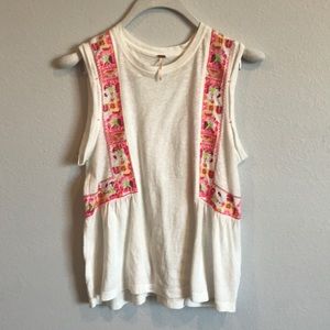 Free People white cotton top